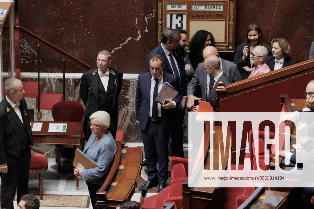 PRIME MINISTER So bastien LECORNU during a question and answer session with the government at the National Assembly in Paris, on October 13, 2026. - ZUMAs287 20261013_zip_s287_026