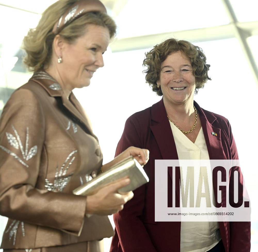 State Visit of King Philippe and Queen Mathilde to Kazakhstan (Day 3) ASTANA, KAZAKHSTAN - OCTOBER 13 : State Visit of King Philippe and Queen Mathilde to Kazakhstan (Day 3) - Visit of Alem.AI (International center for artificial intelligence). Presentation of the telescope of UGent to the CEO of Alem A.I. in the presence of Petra De Sutter and Kassym-Jomart Tokaïev (President of Kazakhstan) on October 13, 2026 in Astana, Kazakhstan, 13 10 2026 Astana Kazakhstan