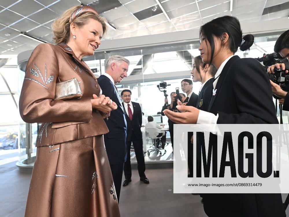 State Visit of King Philippe and Queen Mathilde to Kazakhstan (Day 3) ASTANA, KAZAKHSTAN - OCTOBER 13 : State Visit of King Philippe and Queen Mathilde to Kazakhstan (Day 3) - Visit of Alem.AI (International center for artificial intelligence). Presentation of the telescope of UGent to the CEO of Alem A.I. in the presence of Petra De Sutter and Kassym-Jomart Tokaïev (President of Kazakhstan) on October 13, 2026 in Astana, Kazakhstan, 13 10 2026 Astana Kazakhstan