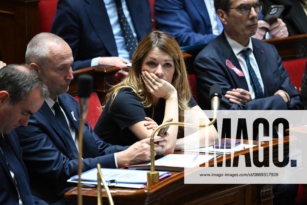 Session Of Questions To The Governement At The National Assembly - Paris French Deputy Minister Government Spokesperson and in charge of Energy Maud Bregeon during a session of questions to the government at the National Assembly, French Parliament in Paris, France on octobre 13, 2026. Photo by Tomas Stevens ABACAPRESS.COM Paris France