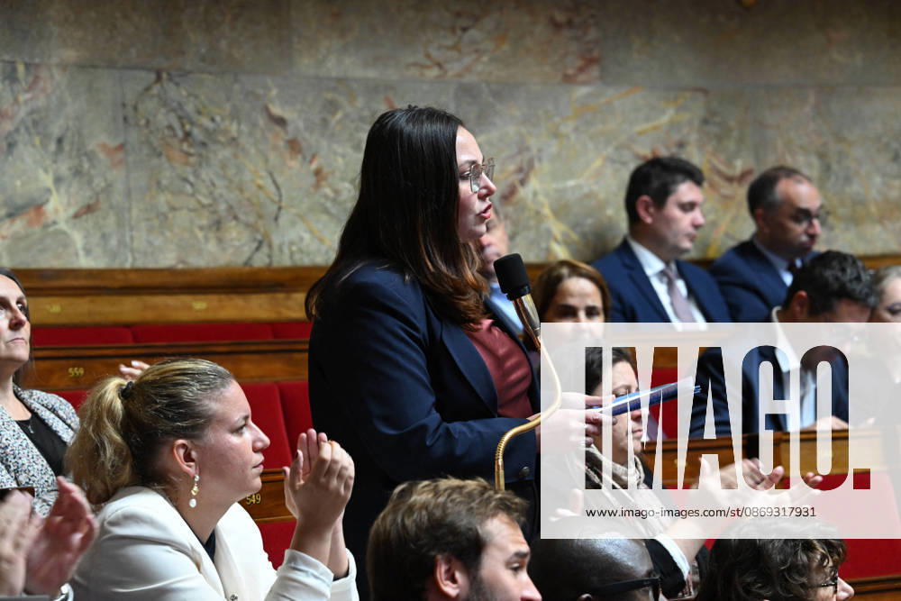 Session Of Questions To The Governement At The National Assembly - Paris French deputy Marie Mesmeur during a session of questions to the government at the National Assembly, French Parliament in Paris, France on octobre 13, 2026. Photo by Tomas Stevens ABACAPRESS.COM Paris France