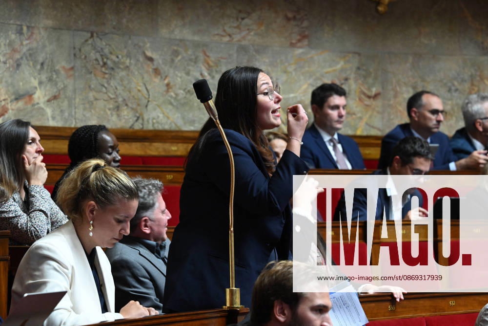 Session Of Questions To The Governement At The National Assembly - Paris French deputy Marie Mesmeur during a session of questions to the government at the National Assembly, French Parliament in Paris, France on octobre 13, 2026. Photo by Tomas Stevens ABACAPRESS.COM Paris France