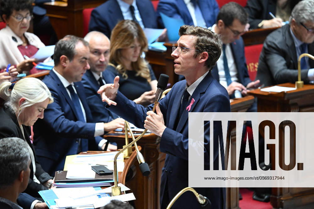 Session Of Questions To The Governement At The National Assembly - Paris French Minister of Education Edouard Geffray during a session of questions to the government at the National Assembly, French Parliament in Paris, France on octobre 13, 2026. Photo by Tomas Stevens ABACAPRESS.COM Paris France