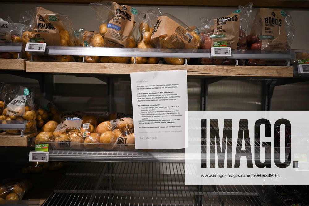 Suspected cyberattack disrupts supermarket operations across Europe ROTTERDAM, NETHERLANDS - OCTOBER 13: A major cybersecurity incident affecting supermarket chain Albert Heijn in Rotterdam, Netherlands on October 13, 2026, and other businesses disrupts operations in the Netherlands, France and other European countries. The ongoing investigation has raised concerns about a possible cyberattack, while the company warns customers of potential phishing attempts. Authorities and cybersecurity experts continue to assess the incident Mouneb Taim Anadolu Rotterdam Netherlands. Editorial use only. Please get in touch for any other usage.