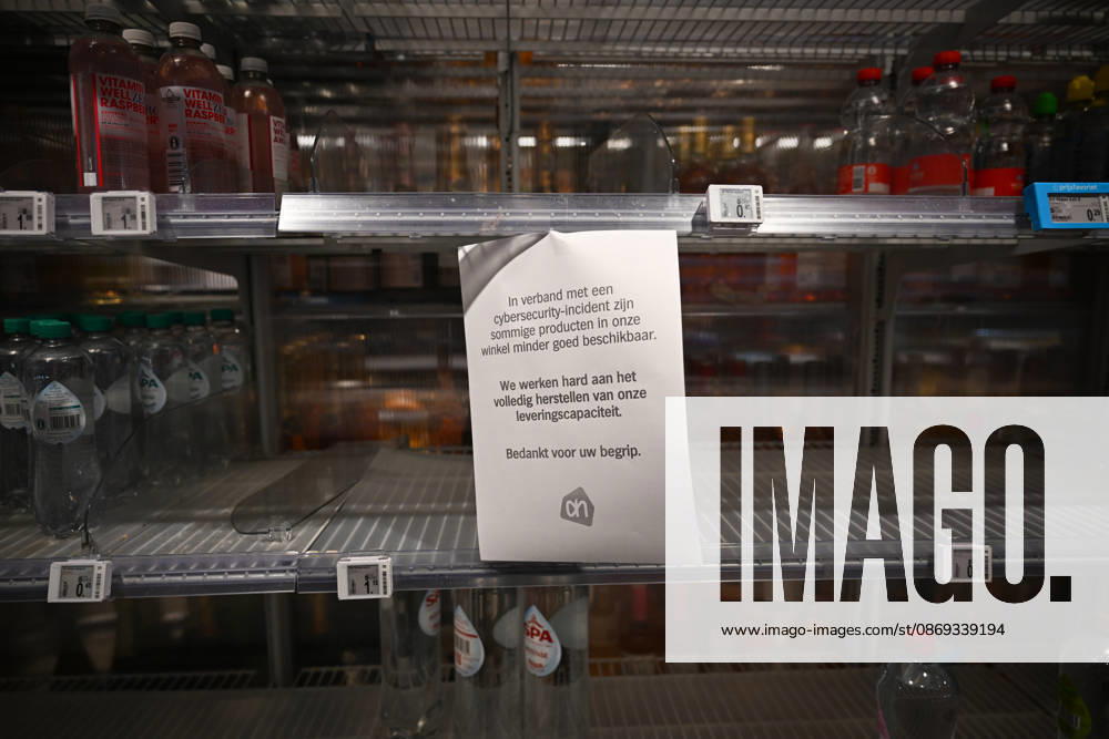Suspected cyberattack disrupts supermarket operations across Europe ROTTERDAM, NETHERLANDS - OCTOBER 13: A major cybersecurity incident affecting supermarket chain Albert Heijn in Rotterdam, Netherlands on October 13, 2026, and other businesses disrupts operations in the Netherlands, France and other European countries. The ongoing investigation has raised concerns about a possible cyberattack, while the company warns customers of potential phishing attempts. Authorities and cybersecurity experts continue to assess the incident Mouneb Taim Anadolu Rotterdam Netherlands. Editorial use only. Please get in touch for any other usage.