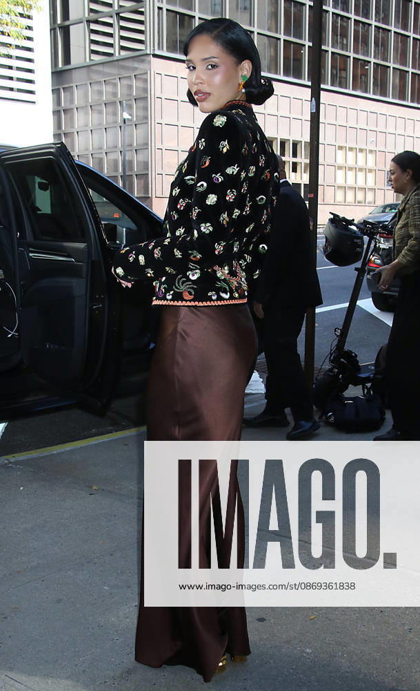 NEW YORK, NY- OCTOBER 13: Nara Smith seen at The Drew Barrymore Show on October 13, 2026 in New York City.