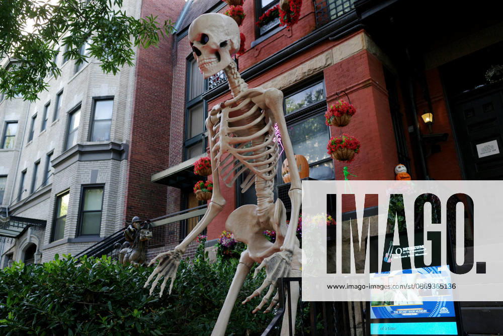 Halloween Decorations in Washington, DC Halloween themed decorations at a house downtown Washington, DC on October 13, 2026. Photo by Olivier Douliery ABACAPRESS.COM Washington Virginia United States