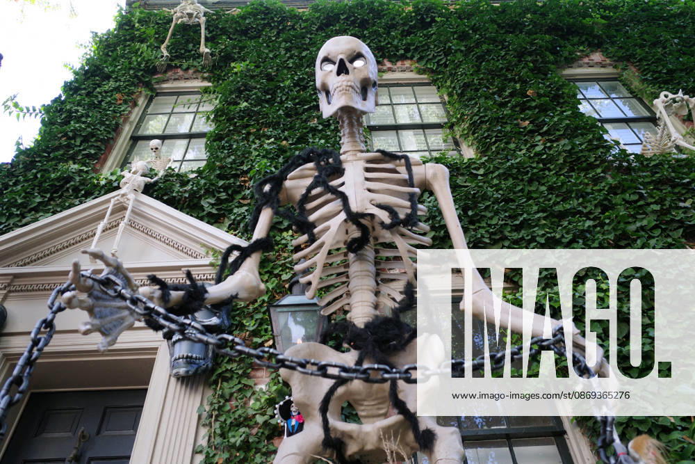 Halloween Decorations in Washington, DC Halloween themed decorations at a house downtown Washington, DC on October 13, 2026. Photo by Olivier Douliery ABACAPRESS.COM Washington Virginia United States