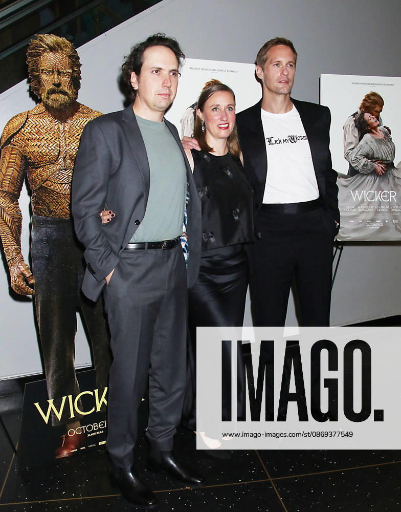New York October 13, 2026. Alex Huston Fischer, Eleanor Wilson and Alexander Skarsgard attend Black Bear s Wicker screening at AMC Lincoln Square 13 in New York. October 13, 2026 RW Mediapunch