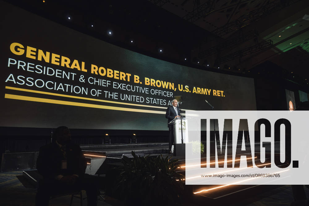 AUSA President Gen. Robert Brown (Ret.) hosts the Eisenhower Luncheon at AUSA 2026 WASHINGTON, DC, OCTOBER 13: Retired Gen. Robert B. Brown, president and CEO of the Association of the United States Army (AUSA), hosts the Dwight D. Eisenhower Luncheon at the AUSA 2026 Annual Meeting and Exposition at the Walter E. Washington Convention Center on October 13, 2026 in Washington, DC., Credit:Oliver Ehmig Velez Oliver Ehmig Avalon