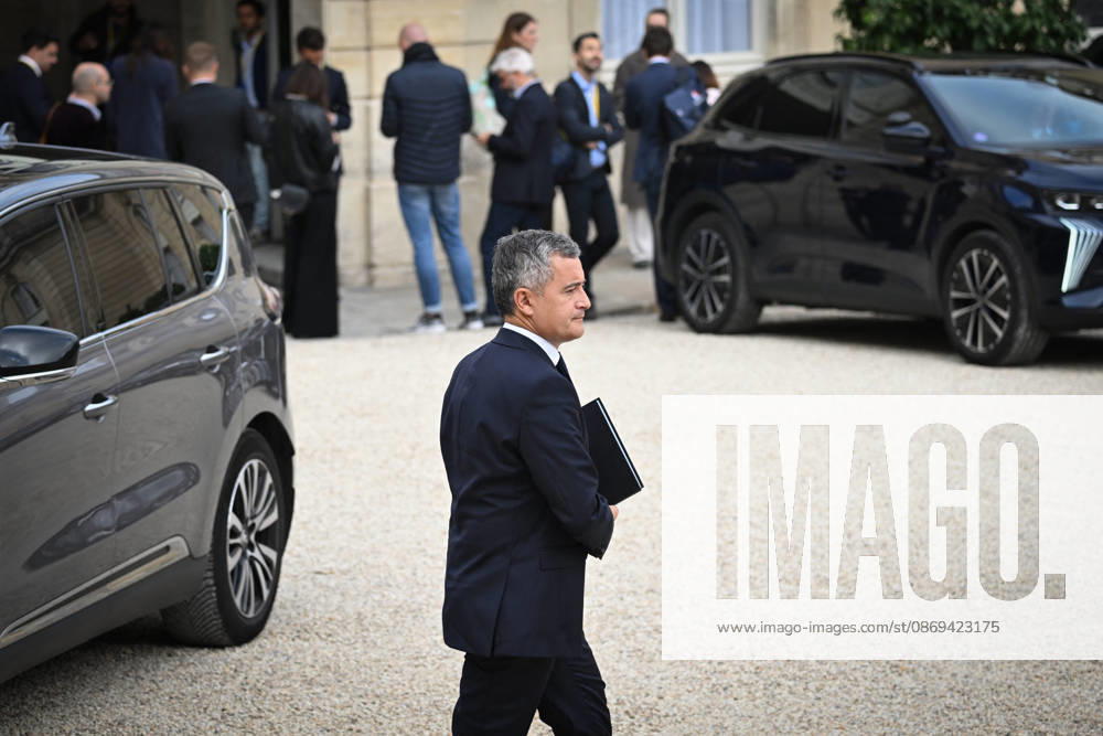 Weekly Cabinet Meeting at the Elysee Palace French Minister of Justice Gerald Darmanin leaves after the weekly cabinet meeting (Conseil des ministres) at the Elysee Palace in Paris, France, on October 14, 2026. Photo by Tomas Stevens ABACAPRESS.COM Paris France