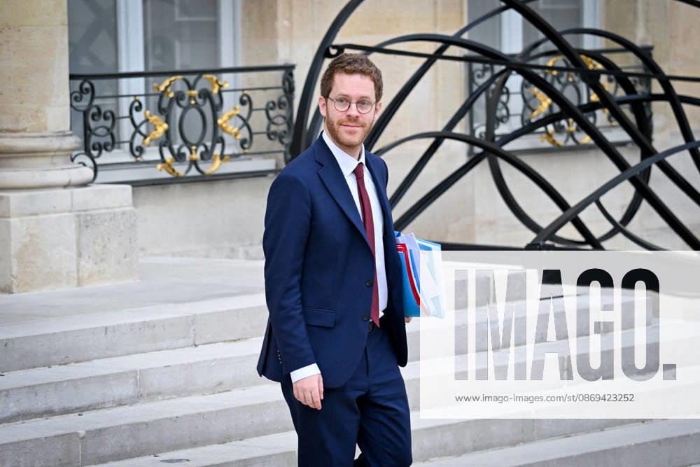 Weekly Cabinet Meeting at the Elysee Palace French Minister of Action and Public Accounts David Amiel leaves after the weekly cabinet meeting (Conseil des ministres) at the Elysee Palace in Paris, France, on October 14, 2026. Photo by Tomas Stevens ABACAPRESS.COM Paris France