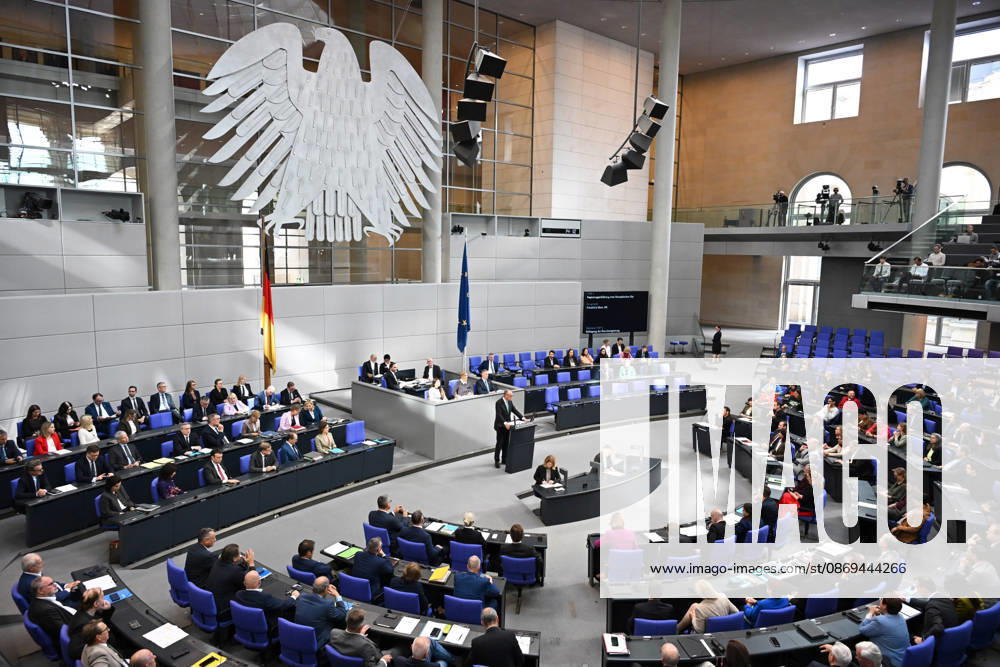 German Chancellor Friedrich Merz delivers government statement in Berlin ahead of EU Summit BERLIN, GERMANY – OCTOBER 14: German Chancellor Friedrich Merz delivers a government statement ahead of the upcoming meeting of the European Council in the Bundestag in Berlin, Germany, on October 14, 2026. Volodymyr Sindieiev Anadolu Berlin Germany. Editorial use only. Please get in touch for any other usage.