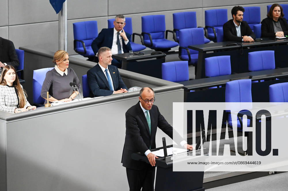 German Chancellor Friedrich Merz delivers government statement in Berlin ahead of EU Summit BERLIN, GERMANY – OCTOBER 14: German Chancellor Friedrich Merz delivers a government statement ahead of the upcoming meeting of the European Council in the Bundestag in Berlin, Germany, on October 14, 2026. Volodymyr Sindieiev Anadolu Berlin Germany. Editorial use only. Please get in touch for any other usage.