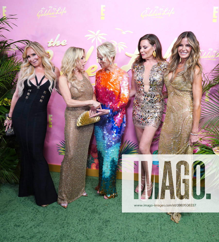 Sonja Morgan, Ramona Singer, Dorinda Medley, Luann de Lesseps and Kelly Killoren Bensimon attend E! s The Golden Life New York Premiere. Held at Miru NYC Pier 57 in New York. Zuma Press. October 14, 2026. New York United States - ZUMAp281 20261014_zea_p281_032