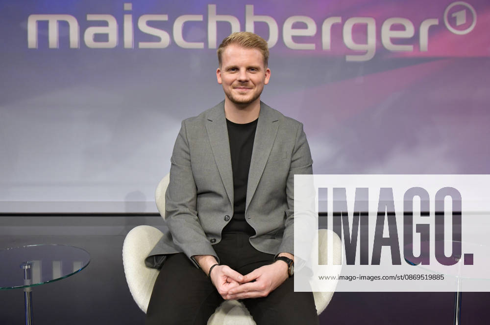 Tim Klüssendorf in der ARD-Talkshow maischberger im Studio Berlin Adlershof. Berlin