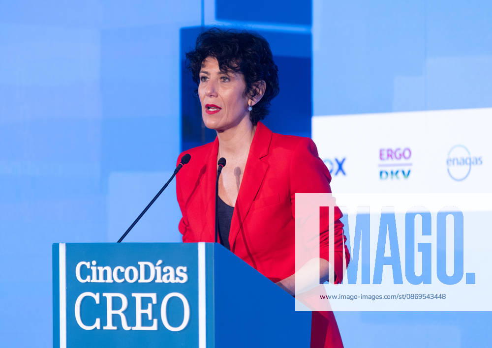 Second Day of the CREO Forum Elma Saiz, Minister of Inclusion, Social Security, and Migration, during the third edition of the CREO Forum at the Westin Palace Hotel in Madrid on October 15, 2026, in Madrid, Spain. The forum, organized by the newspaper Cinco Días, is being held on October 14 and 15 under the acronym that defines its core values: Growth, Responsibility, Excellence, and Opportunity. October 15, 2026, Spain