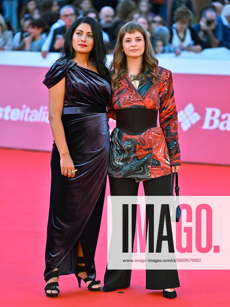 IPA89722245 - Rome, 2026 Film Festival - Evening 3 - Red Carpet for the film *SKEJTANJETO NE E ZA DEVOJÄaINJA* (*SKATEBOARDING IS NOT FOR GIRLS*) Pictured: Dina Duma Simonida Selimovic