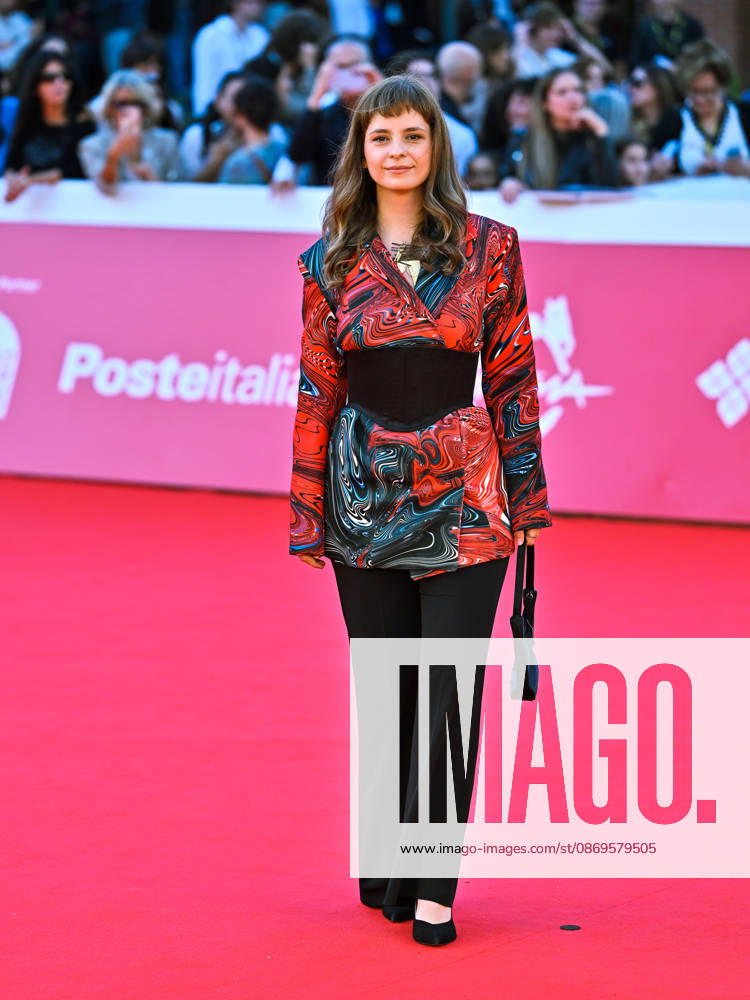 IPA89722124 - Rome, 2026 Film Festival Evening 3 Red Carpet for the film *SKEJTANJETO NE E ZA DEVOJÄaINJA* (*SKATEBOARDING IS NOT FOR GIRLS*) Pictured: Dina Duma
