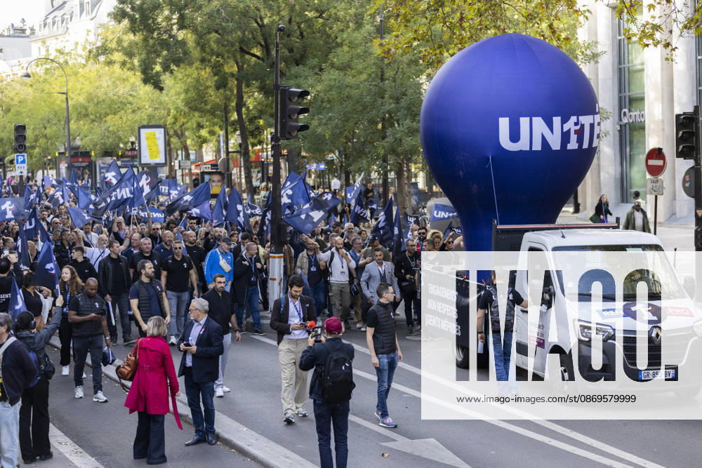 Police Officers Protest - Paris Several thousand police officers from the UN1TE police union demonstrated in Paris on October 15, 2026 to protest against their working conditions. Photos by Jérémy Paoloni ABACAPRESS.COM Paris France