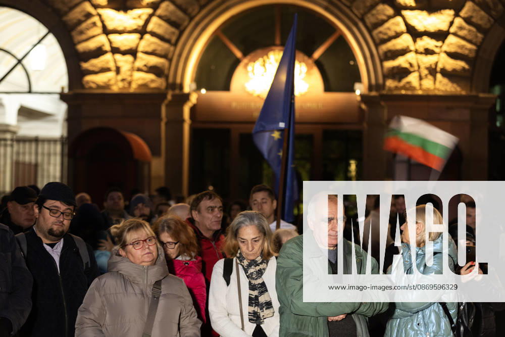 Protesters demand answers over Black Sea maritime attacks in Bulgaria SOFIA, BULGARIA - OCTOBER 15: Demonstrators gather during a protest demanding clarification over recent Black Sea maritime attacks near government buildings in Sofia, Bulgaria on October 15, 2026. Protesters assembled to voice anger against the policies of President Iliana Iotova and Prime Minister Rumen Radev, seeking answers regarding drone strikes on four commercial vessels within Bulgaria’s exclusive economic zone that left two ships sunk and two damaged. Hristo Vladev Anadolu Sofia Bulgaria. Editorial use only. Please get in touch for any other usage.