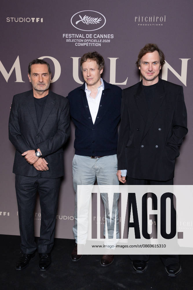 Moulin Paris Film Premiere Gilles Lellouche, László Nemes, Lars Eidinger attends Moulin Paris Film Premiere at Max Linder on October 15, 2026 in Paris, France. Photo by Nasser Berzane ABACAPRESS.COM Paris France