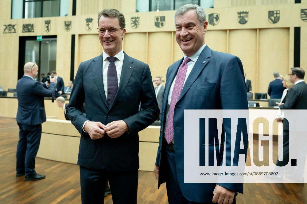 Sitzung, Bundesrat, Markus Söder, Hendrik Wüst Sitzung, Bundesrat, Berlin, Ministerpräsident, Markus Söder, Hendrik Wüst Berlin Berlin GER