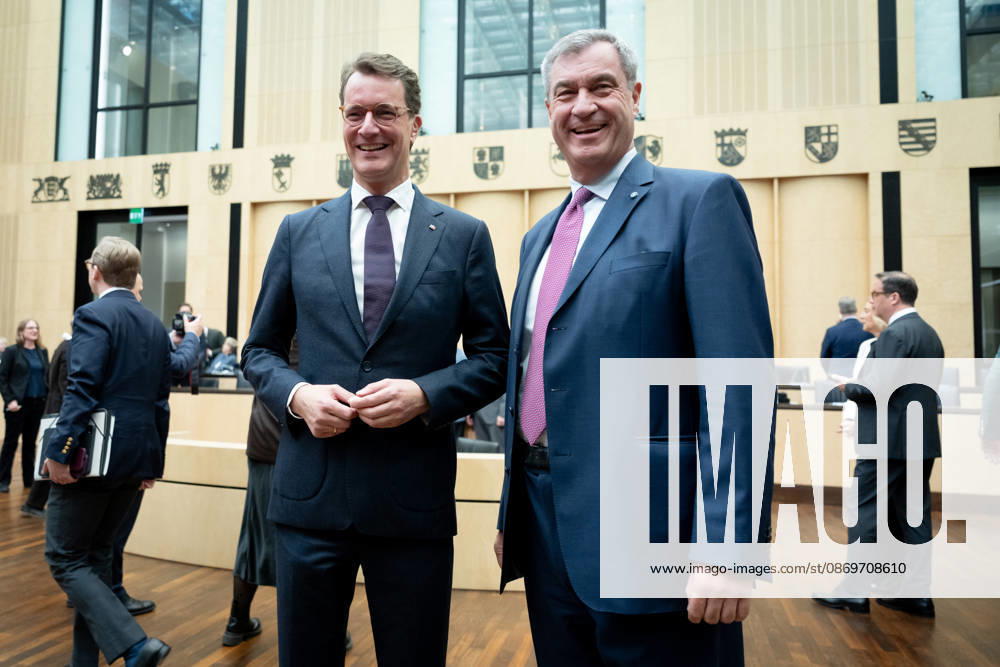 Sitzung, Bundesrat, Markus Söder, Hendrik Wüst Sitzung, Bundesrat, Berlin, Ministerpräsident, Markus Söder, Hendrik Wüst Berlin Berlin GER