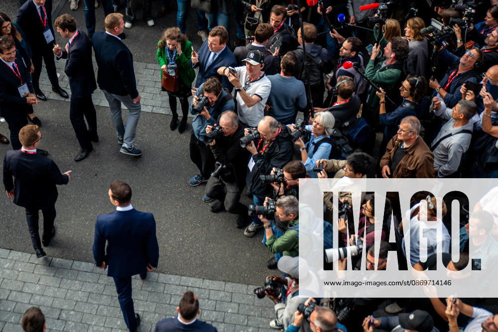 Jordan Bardella At Paris Motor Show 2026 Jordan Bardella arrives at Paris Motor Show 2026, on October 16, 2026, in Paris, France. Photo by Denis Prezat ABACAPRESS.COM Paris France