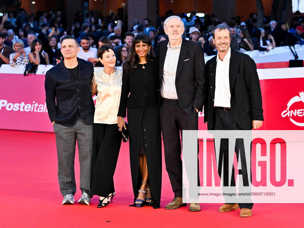 IPA89768523 - Roma Cinema Fest 2026. Day 4 Photocall for the film A Talent For Murder. Pictured: Nimi Ponnudurai, Anton Corbijn, Andrea Occhipinti