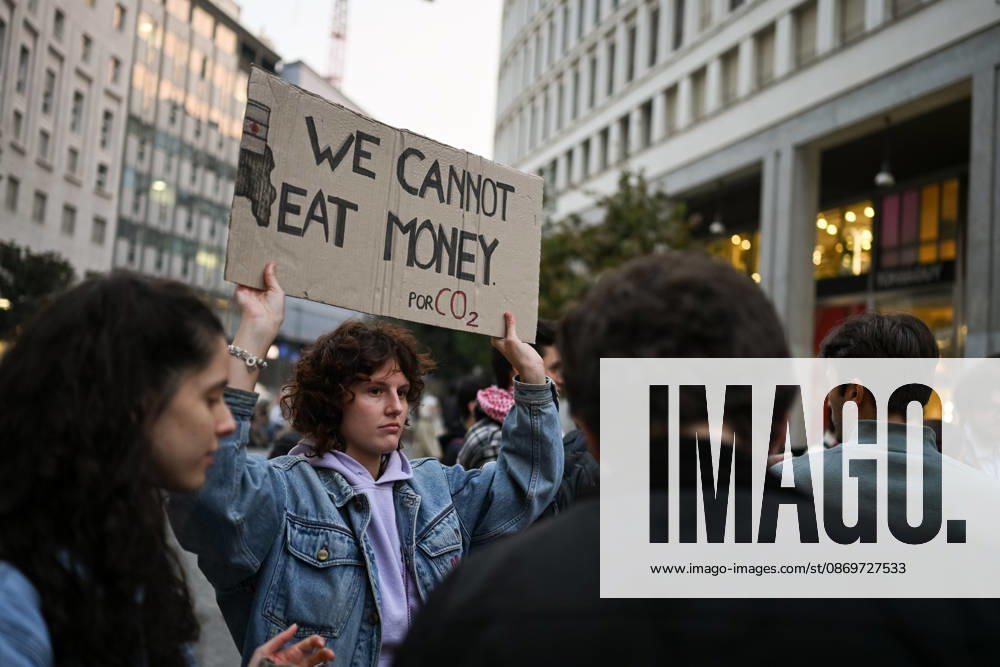 Fridays for Future climate strike in Milan, Italy MILAN, ITALY - OCTOBER 16: Climate activists from Fridays for Future take part in a demonstration during a nationwide climate strike in Milan, Italy, on October 16, 2026. Demonstrations are taking place in more than 25 Italian cities, with protesters demanding stronger government action against climate change, faster progress towards renewable energy and greater climate justice. Piero Cruciatti Anadolu Milan Italy. Editorial use only. Please get in touch for any other usage.