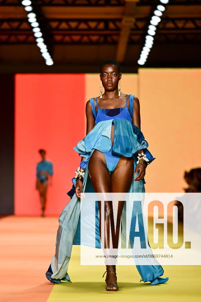SãO PAULO, SP - 16.10.2026: SPFW N61 - Amir Slama brand fashion show, at SPFW N61, (São Paulo Fashion Week) this Friday (16), at Pavilhão das Culturas Brasileiras (PACUBRA), Parque do Ibirapuera, São Paulo, SP. x3033258x RobertoxCasimiro