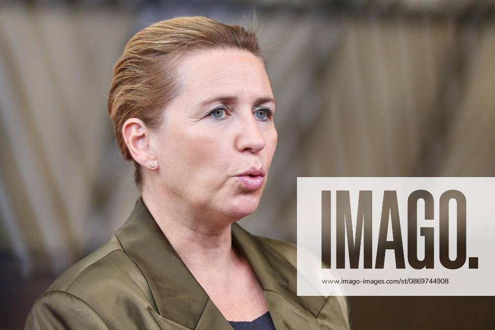 Brüssel, Belgien, 16.10.2026: Europa-Gebäude: EU-Gipfel: Mette Frederiksen, Ministerpräsidentin von Dänemark