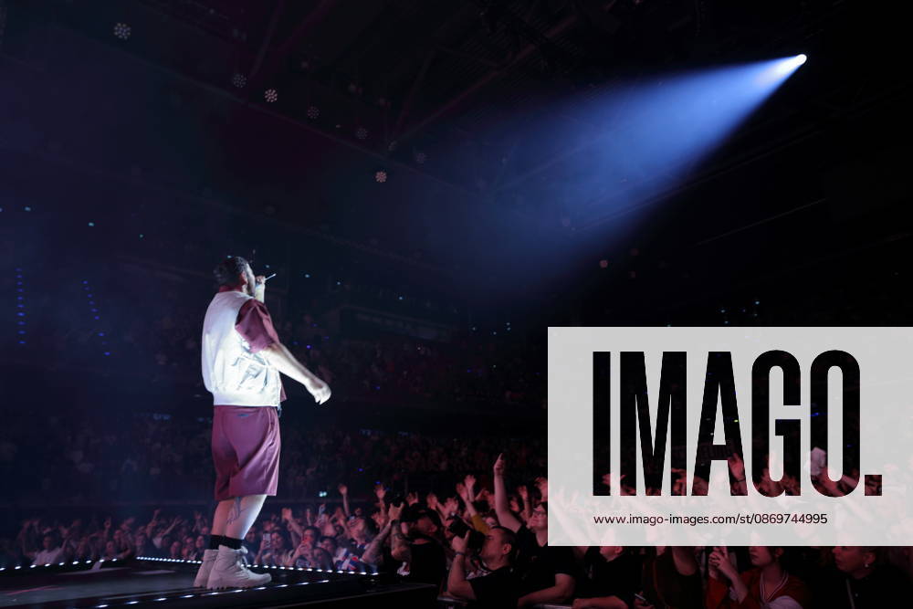 Marten Laciny alias Marteria bei einem Konzert in der Max-Schmeling-Halle in Berlin, 16. Oktober 2026. Marteria Konzert Berlin