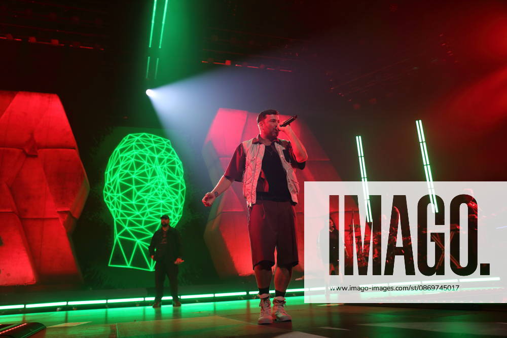 Marten Laciny alias Marteria bei einem Konzert in der Max-Schmeling-Halle in Berlin, 16. Oktober 2026. Marteria Konzert Berlin