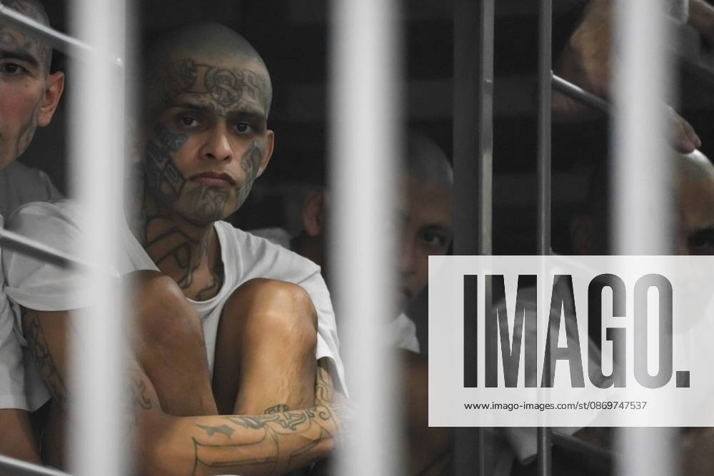 Gang members are seen through their cells during Costa Rican President Laura Fernandez s tour of the Terrorism Confinement Center (CECOT), in Tecoluca. Fernandez is on a three-day official visit to El Salvador to see the maximum-security prison that President Nayib Bukele’s government built as part of its crackdown on gangs. Costa Rica recently opened its own high-security prison, the High Containment Center Against Organized Crime, which is modeled on CECOT. Tecoluca El Salvador - ZUMAs197 20261016_aaa_s197_478