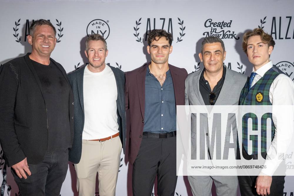 (L-R) Jonathan Miller, Rob McGillivray, Ethan Vaughan, Phil Viardo and Ford Leland attend Moriarty Rising: A Sherlock Holmes Tale .at the Inaugural ALZA Festival at AMC 19th Street on October 16, 2026 in New York City. New York United States - ZUMAs197 20261016_aaa_s197_584