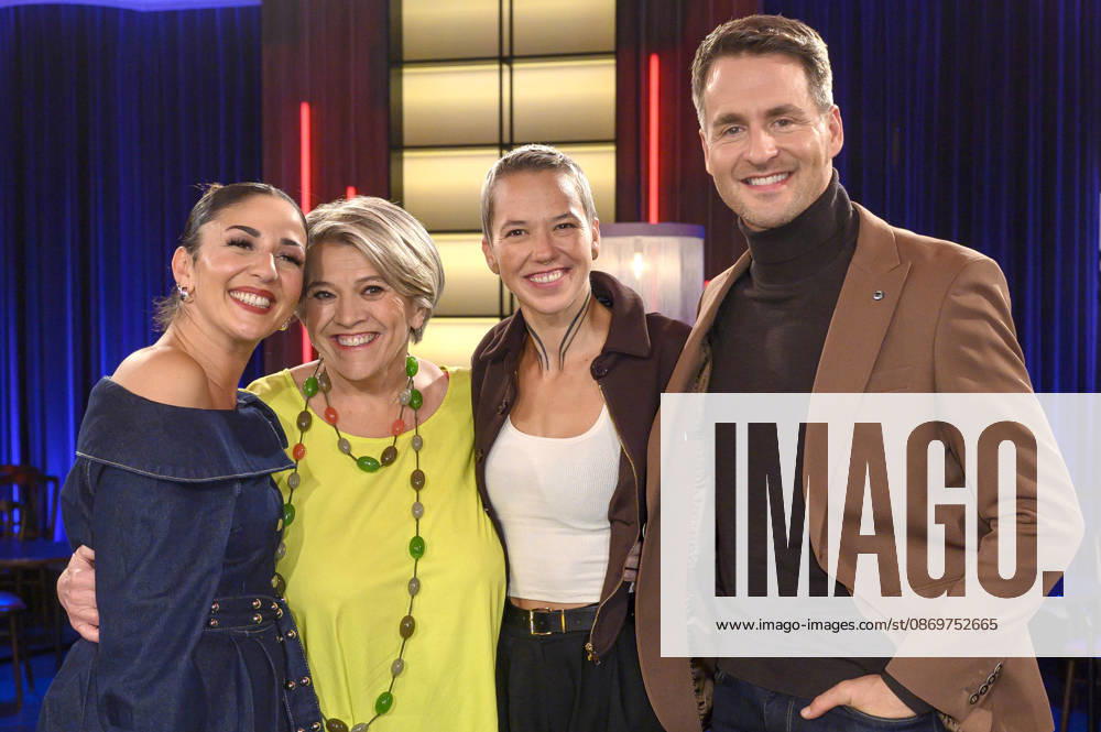 Tülin Sezgin, Lea Linster, Stefanie Heinzmann und Alexander Klaws. bei der Aufzeichnung der WDR-Talkshow Kölner Treff im WDR Studio BS 3. Köln