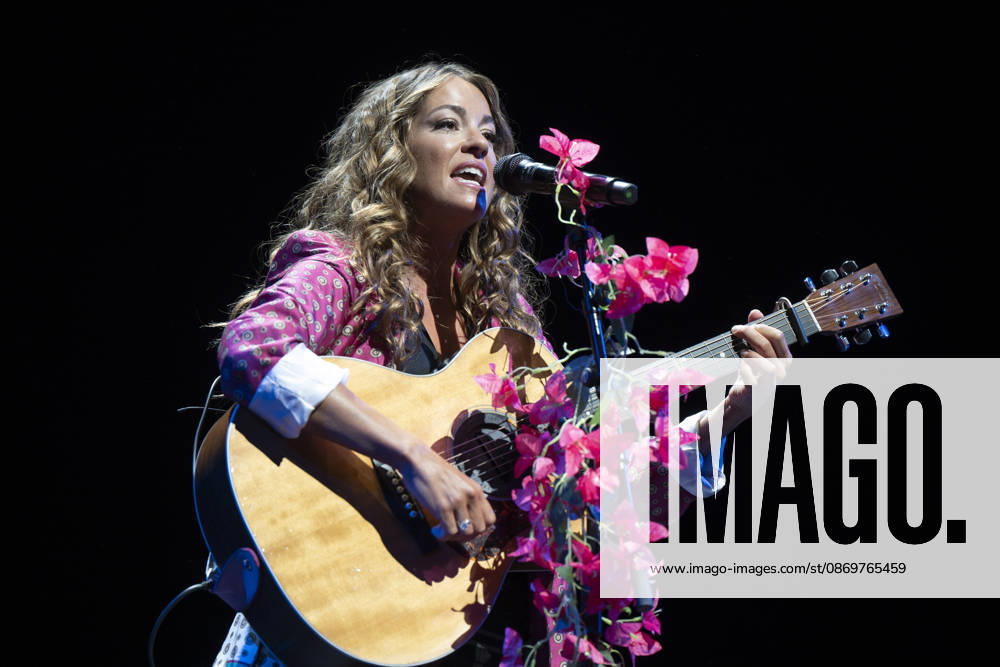 Singer Sofia Ellar performs during a concert at the Plaza de Espana in Madrid. Madrid Spain - ZUMAs197 20261017_aaa_s197_121