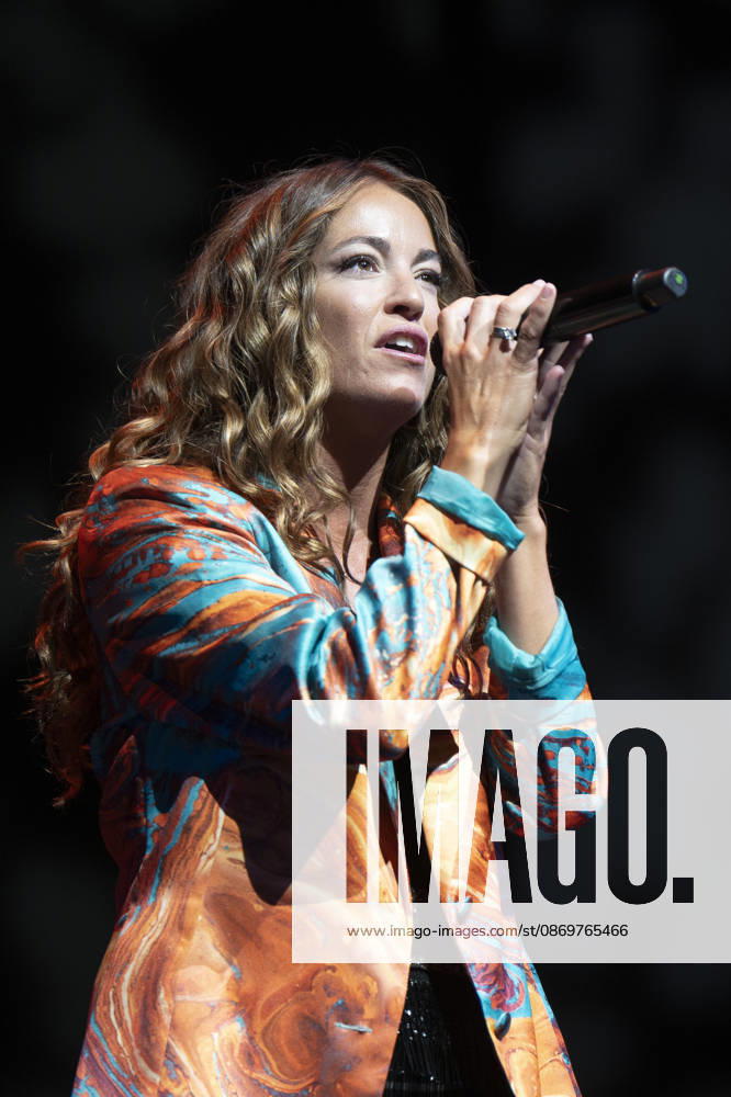 Singer Sofia Ellar performs during a concert at the Plaza de Espana in Madrid. Madrid Spain - ZUMAs197 20261017_aaa_s197_123