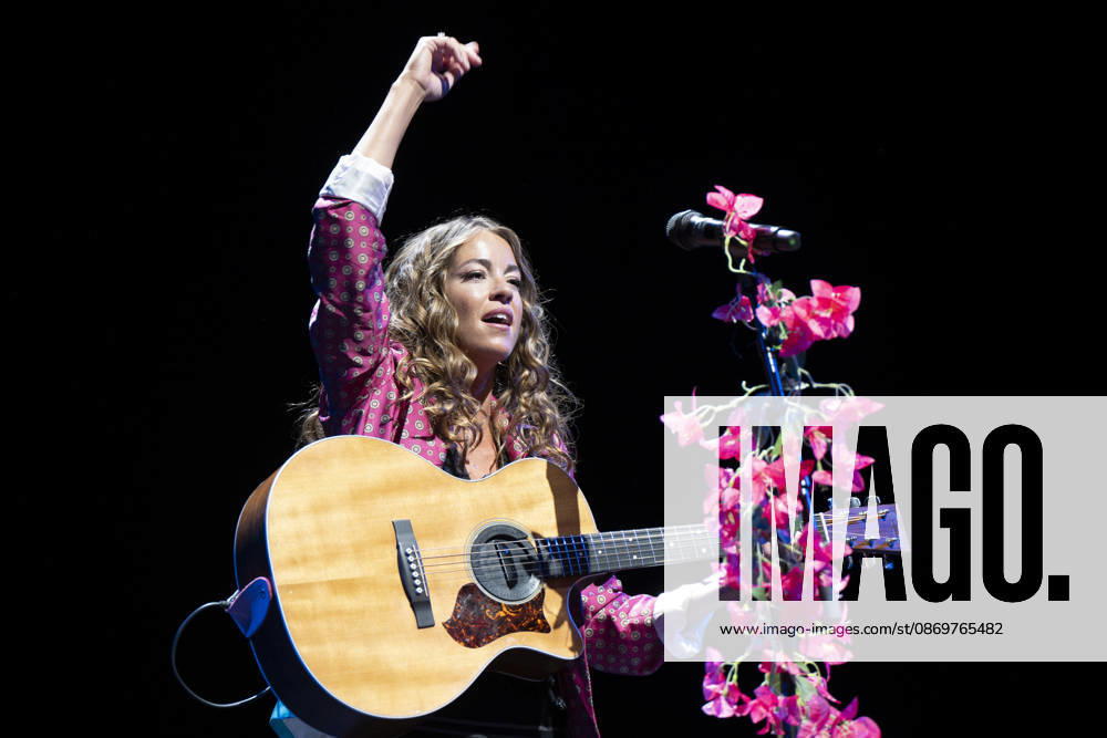 Singer Sofia Ellar performs during a concert at the Plaza de Espana in Madrid. Madrid Spain - ZUMAs197 20261017_aaa_s197_129