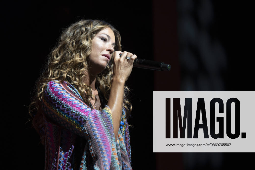 Singer Sofia Ellar performs during a concert at the Plaza de Espana in Madrid. Madrid Spain - ZUMAs197 20261017_aaa_s197_140