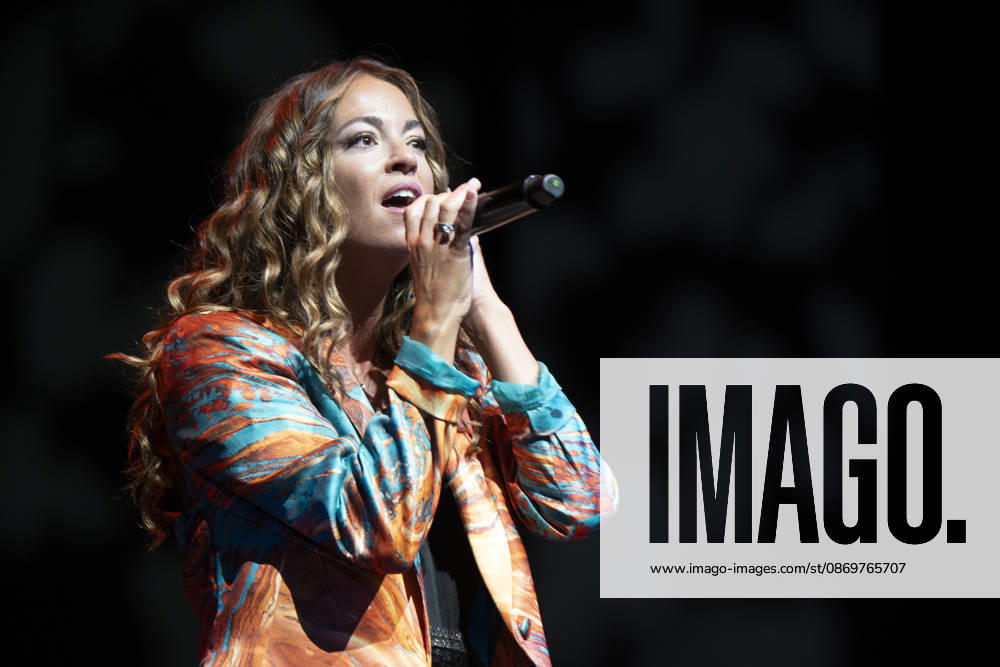 Singer Sofía Ellar performs during a concert at the Plaza de Espana in Madrid. Madrid Spain - ZUMAs197 20261017_aaa_s197_102