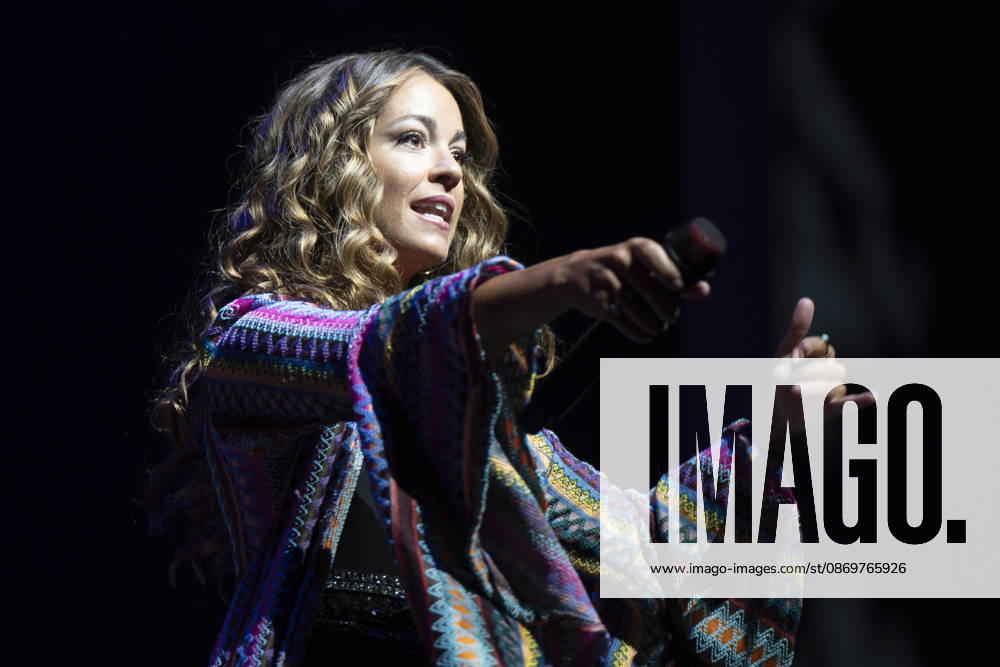 Singer Sofia Ellar performs during a concert at the Plaza de Espana in Madrid. Madrid Spain - ZUMAs197 20261017_aaa_s197_151