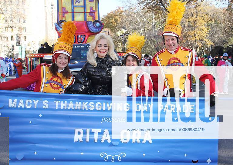NEW YORK, NY- November 22: Rita Ora at the 92nd Annual Macy s Thanksgiving Day Parade in New York City November 22, 2018.