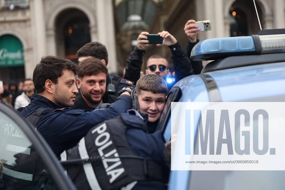 IPA89860622 - Milan: Clashes and looting by hooded youths continued in the city center the day after the demonstration on Saturday, the 17th; many hooded individuals were detained and taken to police headquarters.