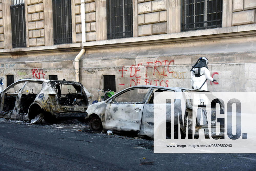 Day after the demonstrations, violence and looting occurred near the Place de la Republique - Paris The day after the demonstrations, violence and looting occurred near the Place de la Republique in Paris, France on October 18, 2026. Violent clashes between protesters and the French police during the demonstration protesting against the high cost of living. as part of a nationalwide call for mobilisation bringing together various groups expressing their anger former Yellow Vests, secondary school and university students, climate activists, even farmers. After weeks of student protests, France faces broader, nationwide demonstrations. Photo by Alain Apaydin ABACAPRESS Paris France