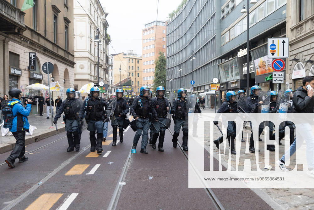 IPA89867649 - Milan, October 18, 2026: More Clashes and Looting in Downtown Milan in the Wake of the Protest