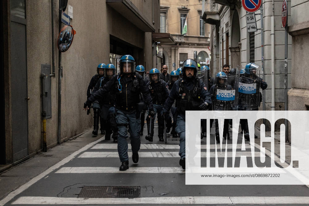 Police detain 160 as unrest continues for second day in Milan MILAN, ITALY - OCTOBER 18: Police carry out numerous detentions and arrests as protesters, including many young demonstrators, flee from law enforcement during urban unrest following demonstrations against the high cost of living in Milan, Italy, on October 18, 2026. Damage to shops and public property was reported across the city amid the clashes. Andrea Carrubba Anadolu Milan Italy. Editorial use only. Please get in touch for any other usage.