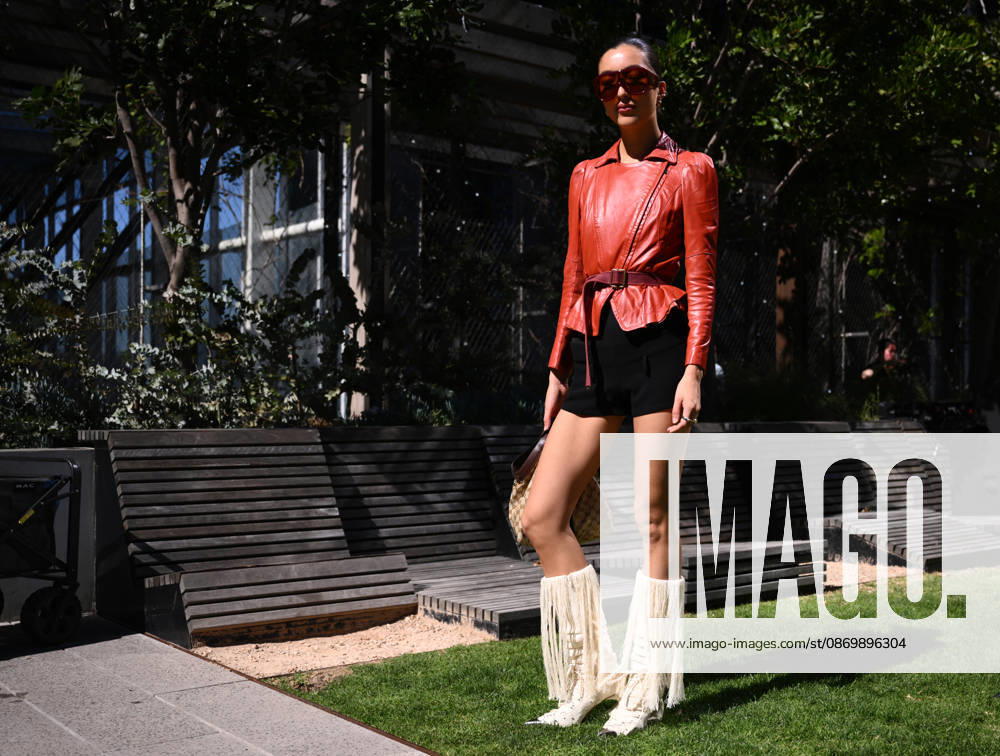 MELBOURNE FASHION WEEK PREVIEW, A model walks the runway during a 2026 Melbourne Fashion Week Runway Preview, at Sky Park, Melbourne, Monday, October 19, 2026. The preview features a selection of the upcoming collections that will appear on M FW runways including designers OUT OF HAND x Lisa Waup, Ebony Noire, Van Ermel Scherer, Perple, Gotham, Wilson Jedd Adams, Asiyam, Atoir, NGALI, Kuwaii, HoMie, Collective Closets x Mariam Farah, TOJHÃÄ, Amy Cottrell, BAAQIY and Sean Rentero. ( NO ARCHIVING MELBOURNE VICTORIA Australia